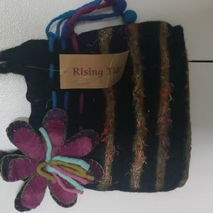 Rising Tide wool Purse